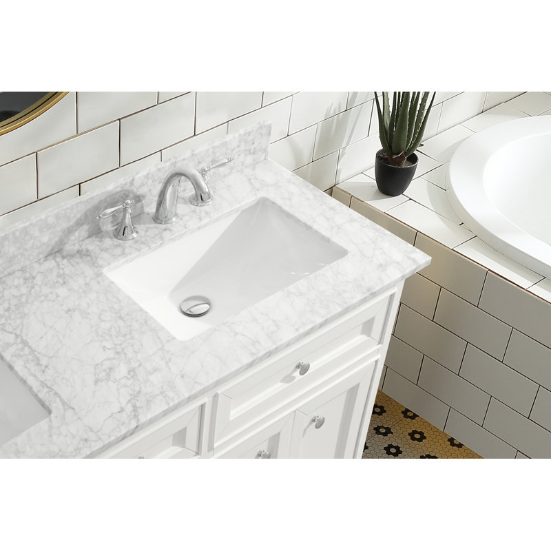 Breakwater Bay Palko 55'' W x 22" D x 34" H Double Bathroom Vanity Set